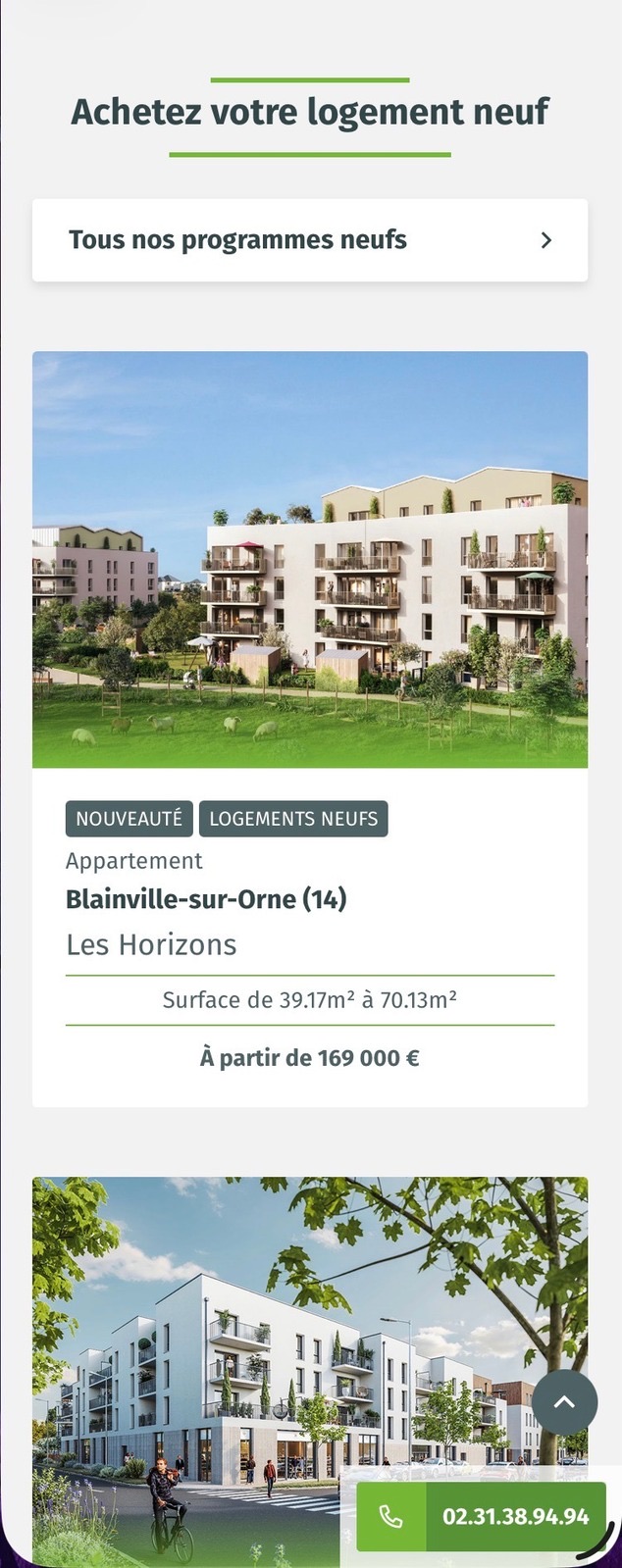 Foncim, écran mobile