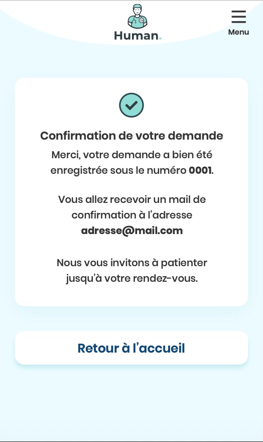Human, écran mobile