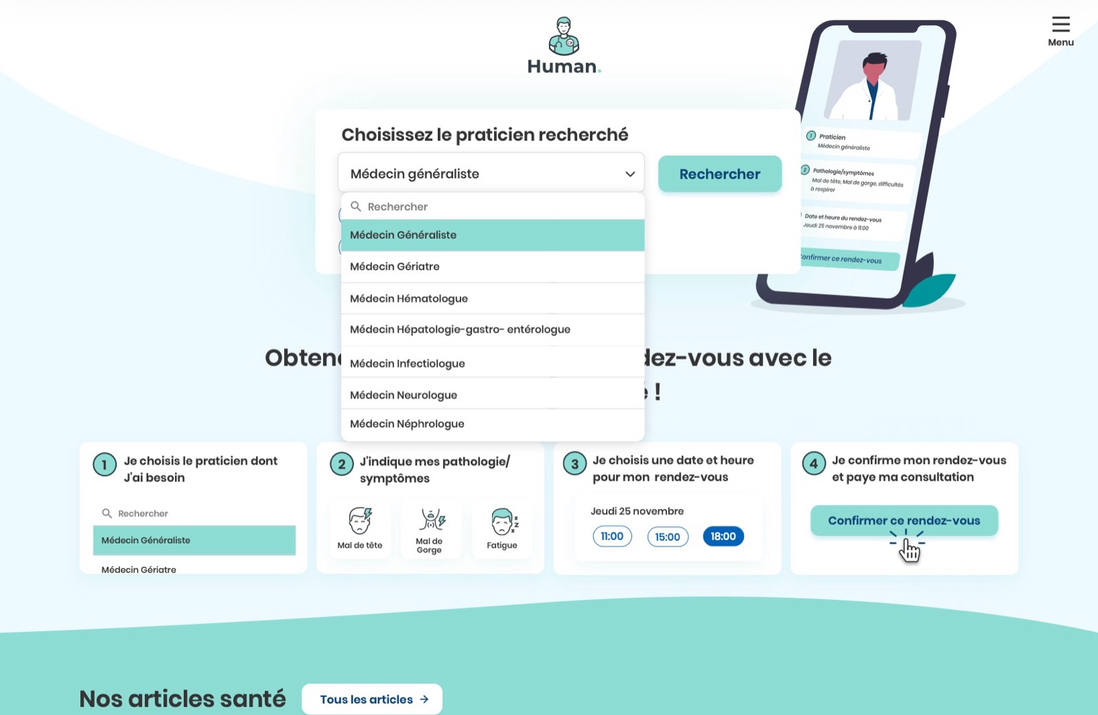 Human, écran desktop