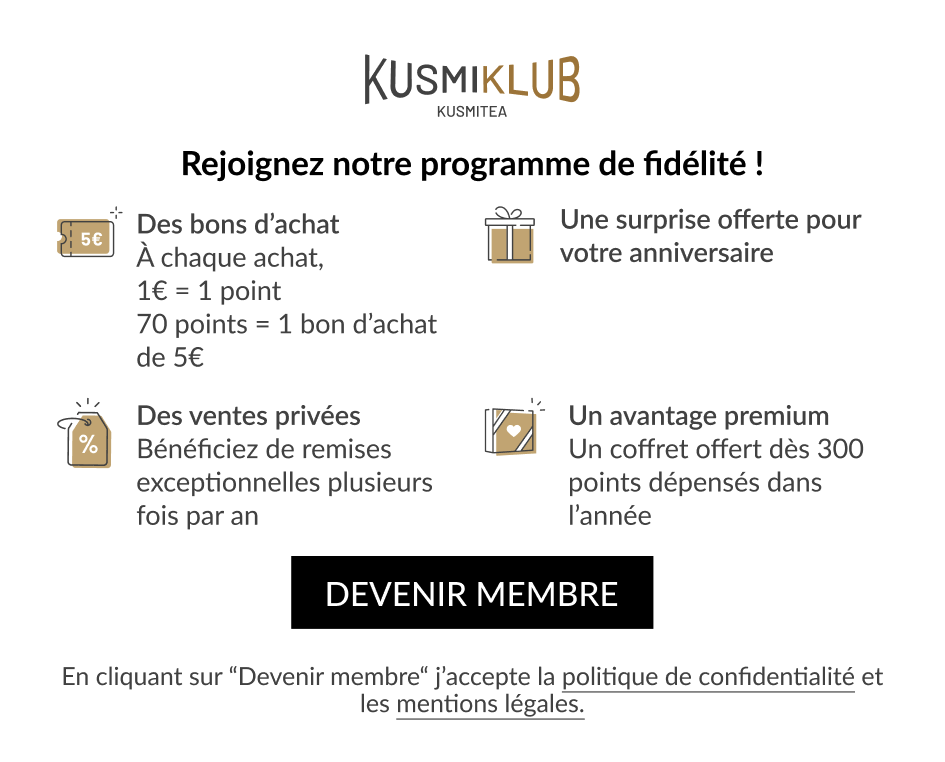 Kusmi Tea, écran desktop