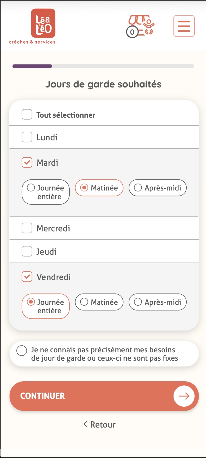 Léa & Léo, écran mobile