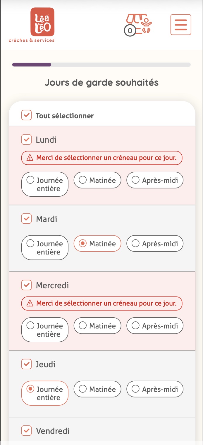 Léa & Léo, écran mobile