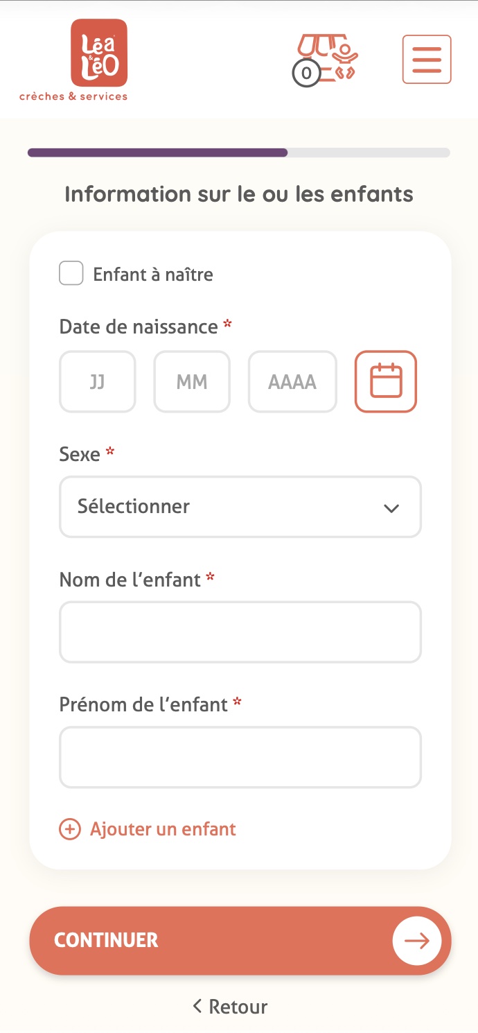 Léa & Léo, écran mobile