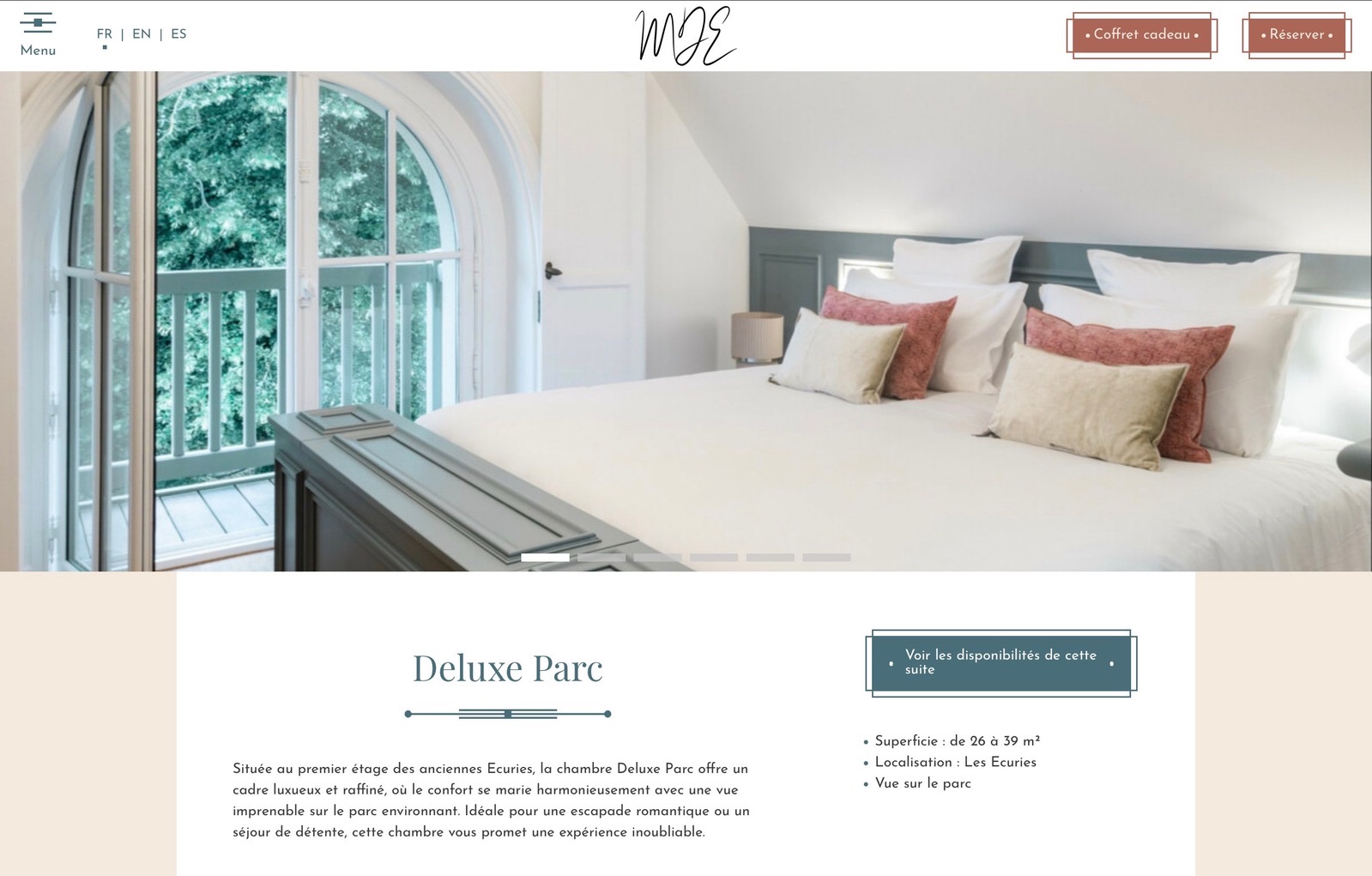 Maison Douce Époque, écran desktop