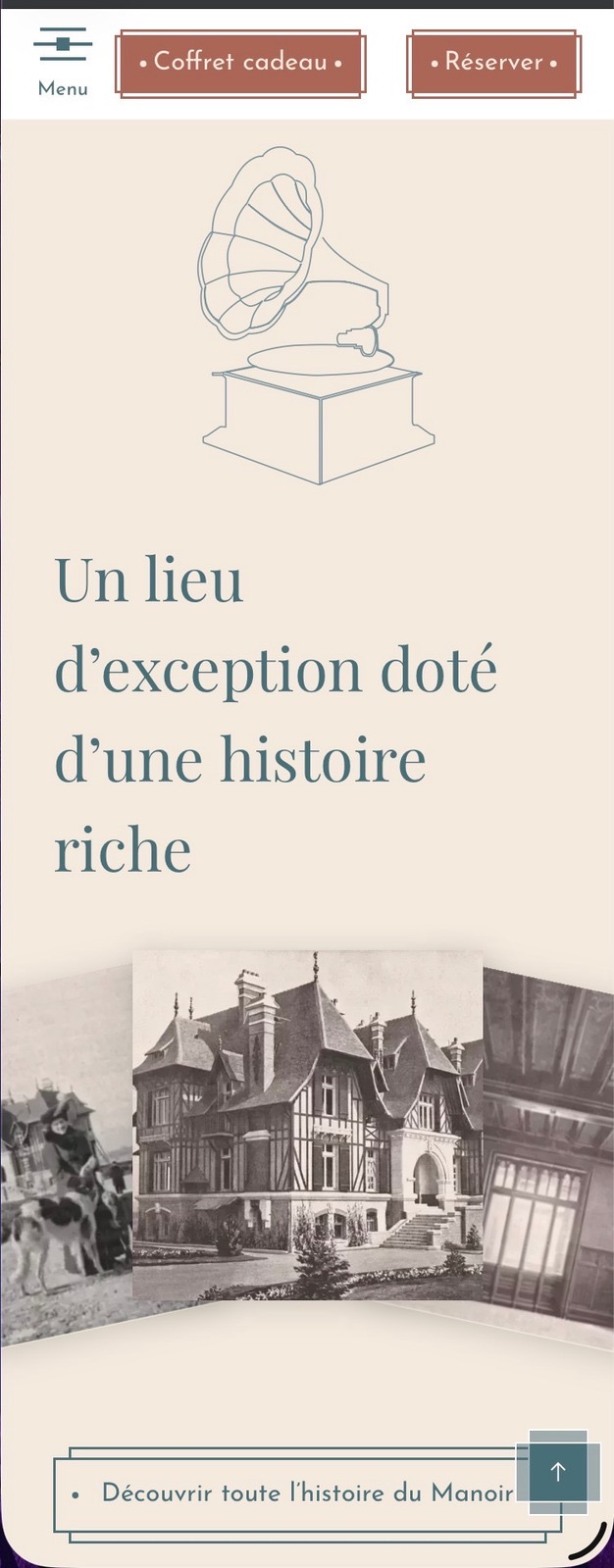 Maison Douce Époque, écran mobile
