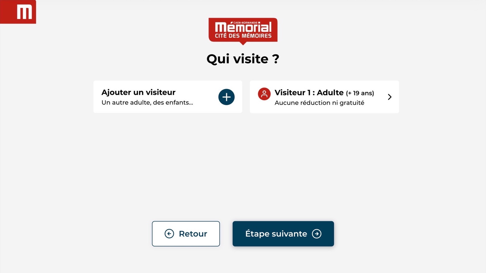 Mémorial de Caen, écran desktop