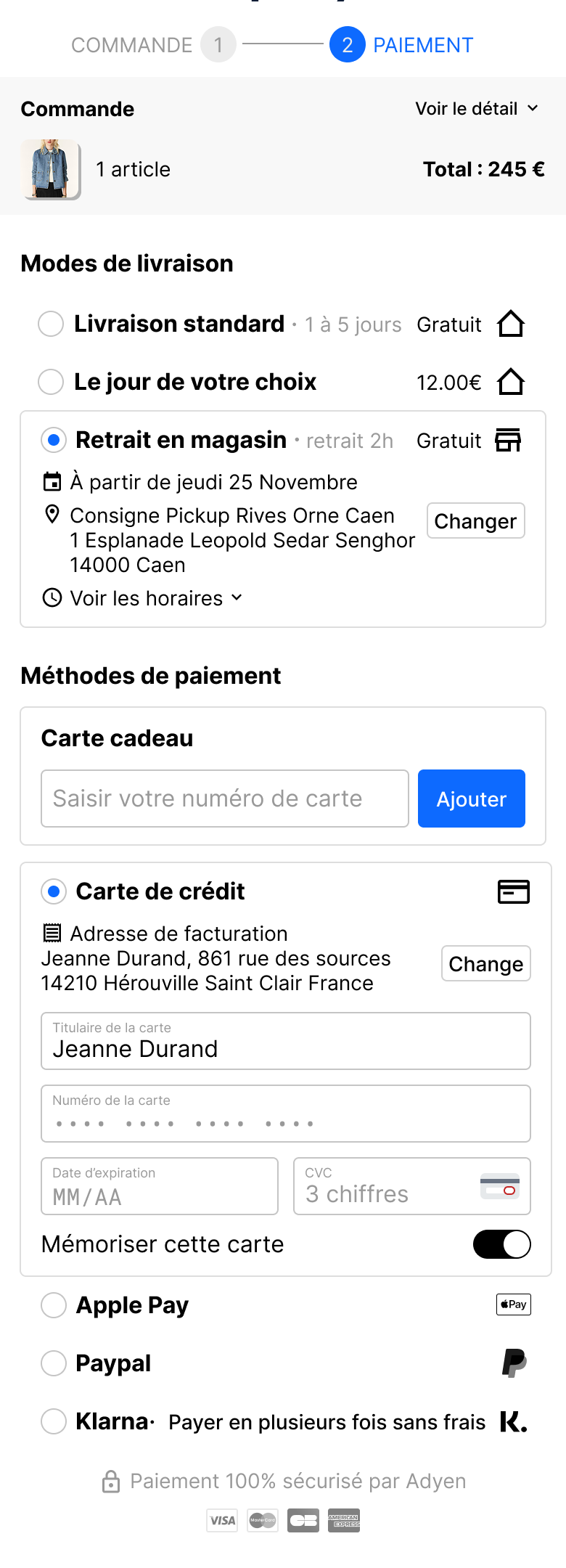 Qomit, après, écran mobile