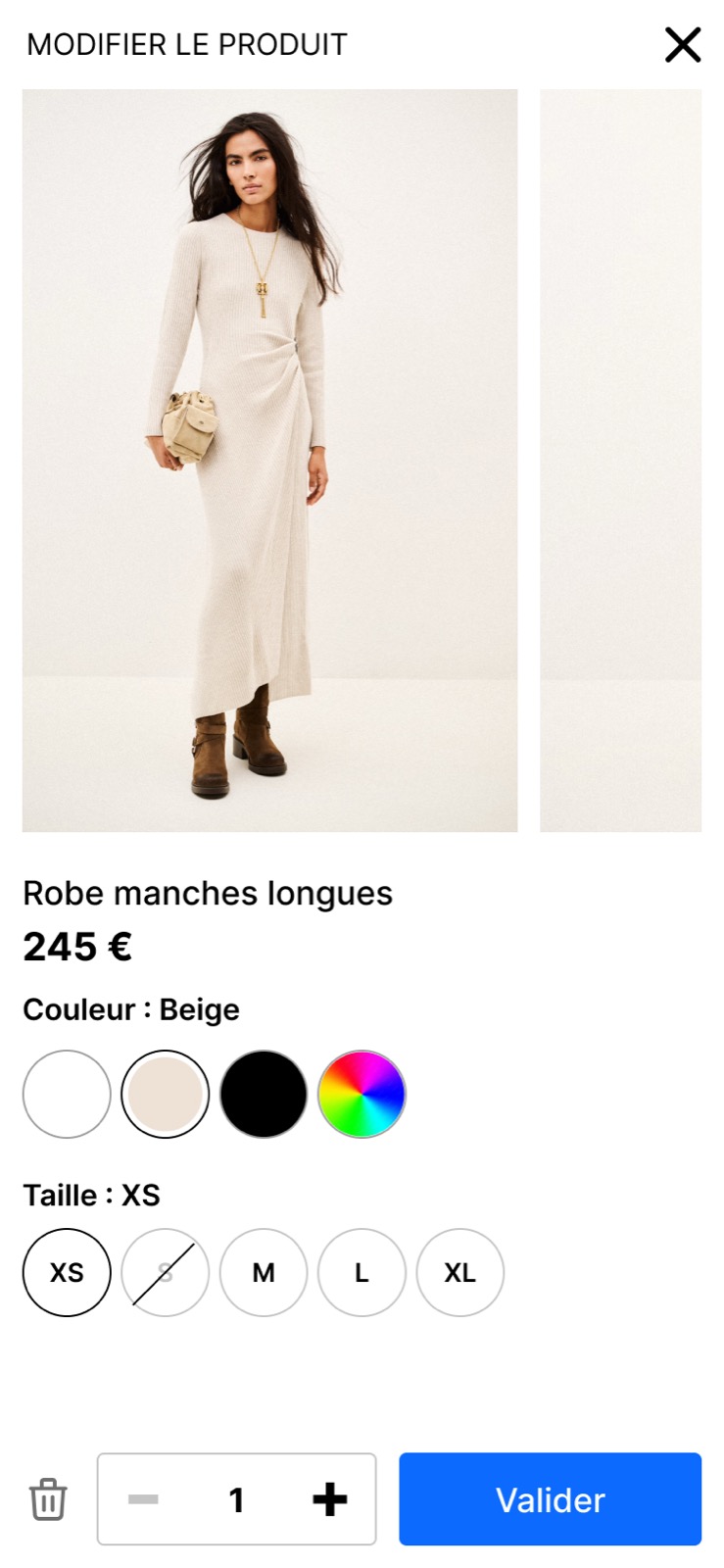 Qomit, après, écran mobile