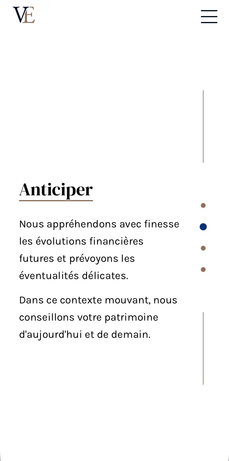 Vitalépargne, écran mobile