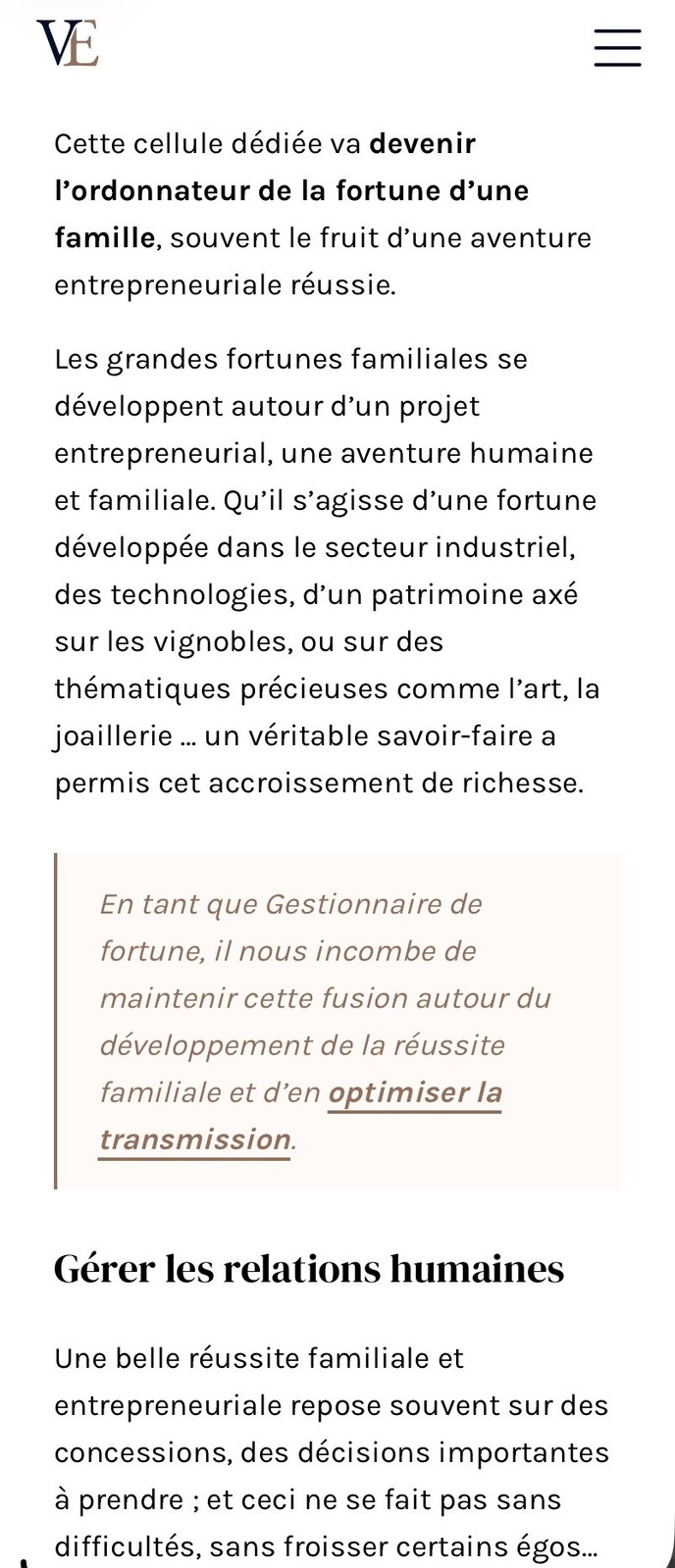 Vitalépargne, écran mobile